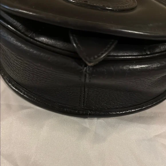 Black Leather Crossbody Bag - Picture 5 of 5